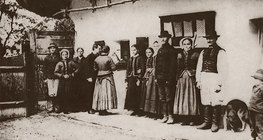 Béla Bartók collecting folk songs with a phonograph in Transylvania