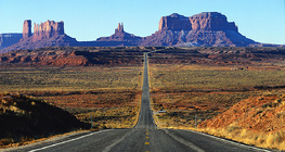 Buttes within the Monument Valley