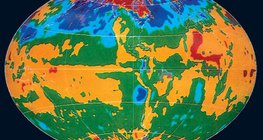 The Earth's temperature map