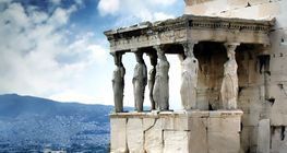 The Caryatid Porch of the Erechtheion on the Acropolis
