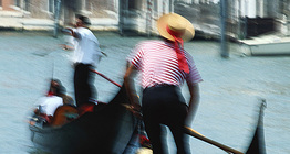 Gondolas in Venice