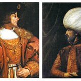 Louis II of Hungary and Ottoman Sultan Suleiman the Magnificent