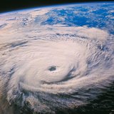 Спътникова снимка на ураган