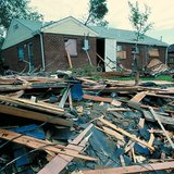Destruction of a tornado