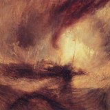 J. M. W. Turner - Snow Storm: Steam-Boat off a Harbour's Mouth (1842, Romanticism)