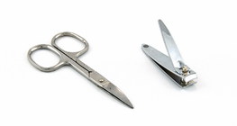 Nail scissors and nail clippers