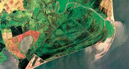 A Duna deltatorkolata műholdfelvételen