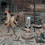Scale model of a smithy