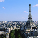 View of Paris with the Eiffel Tower