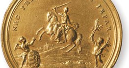 Coin issued for commemorating the coronation of Maria Theresa