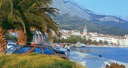 The Mediterranean coast of Dalmatia, a popular tourist destination