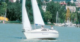 Sailing boat on Lake Balaton, Hungary