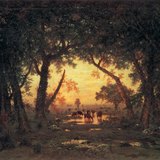 Rousseau: The Forest of Fontainebleau, Morning (1850, Realism)