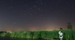 Meteor near the constellation Cassiopeia