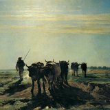 Тройон: "Пейзаж с крави" (1852, реализъм)