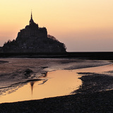 Mont Saint-Michel at sunset