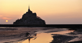 Mont Saint-Michel at sunset