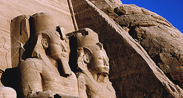 Statues of the Abu Simbel temples