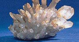 'Sceptre' quartz cluster, a from of quartz with a distinctive shape