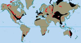 A Föld karbon időszaki feketekőszén-telepei