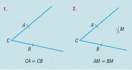 Drawing an angle bisector