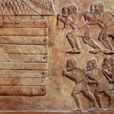 Релеф от двореца в Хорсабад (Месопотамия)