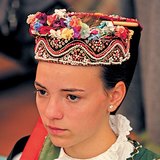 Young girl in Székely folk costume