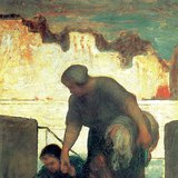 Daumier - The Laundress (1863–1864, Realism)