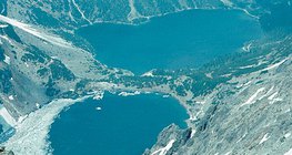 Moraine lakes in the High Tatras