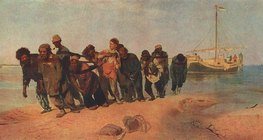 Repin: Barge Haulers on the Volga (1873, Realism)