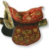 Embroidered saddle (17th century)