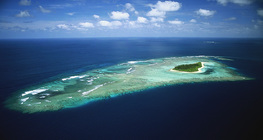 Island in the Pacific Ocean