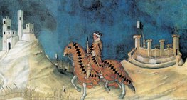 Simone Martini: Equestrian Portrait of Guidoriccio da Fogliano (1328, Renaissance)
