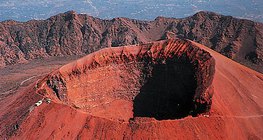 The central cone of Vesuvius, Italy