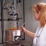 A Chinoin laboratóriumában