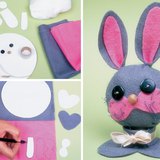Making a rabbit out of felt