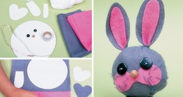 Making a rabbit out of felt