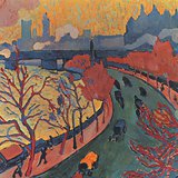 André Derain: Charing Cross bridge (1906, Fauvism)