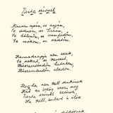 József Attila Tiszta szívvel című versének kézirata