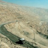 Open-cast copper mine in Chile
