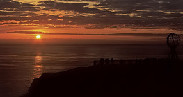 Midnight sun in North Cape