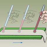 Friction heats up the thermometer