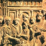 Roman reliefs depicting animal sacrifice