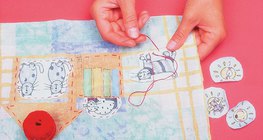 Making a textile picture - step 3