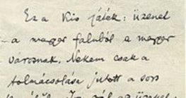 Handwriting of Zoltán Kodály (Hungarian composer)