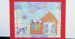 Making a textile picture - step 4