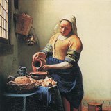 Johannes Vermeer: The Milkmaid (1658-1660, Baroque)