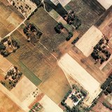 Въздушна снимка на ферма.