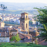 View of a small Tuscan town