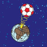 It is easier to understand the increase of gravitational energy if we theoretically connect an object to Earth with a spring that represents the gravitational field